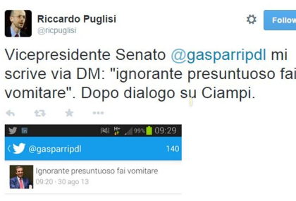 Arriva l’ingiuria via «social network»: Gasparri a processo per un tweet dopo una lite sul ruolo di Ciampi Arriva l’ingiuria via «social network»: Gasparri a processo per un tweet dopo una lite sul ruolo di Ciampi