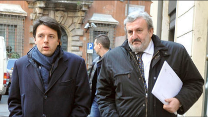 nella foto, Renzi ed Emiliano