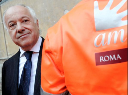 nella foto, l' ex Ad dell' Ama, Panzironi