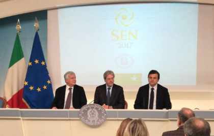 Ecco la Strategia Energetica Nazionale 2017 Ecco la Strategia Energetica Nazionale 2017
