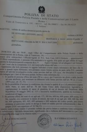 Depositate le prime querele ai “nemici” del Corriere del Giorno Depositate le prime querele ai “nemici” del Corriere del Giorno