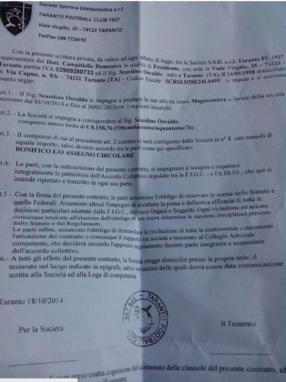 Casa (o casino ?) Taranto F.C. : Scardino smentisce Montervino, a cui credere quando parla è veramente difficile… item-thumbnail