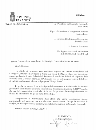 Convocazione straordinaria del Consiglio Comunale (a Roma). A che servirebbe ? A nulla. Solo a spendere soldi pubblici per la trasferta romana … Convocazione straordinaria del Consiglio Comunale (a Roma). A che servirebbe ? A nulla. Solo a spendere soldi pubblici per la trasferta romana …