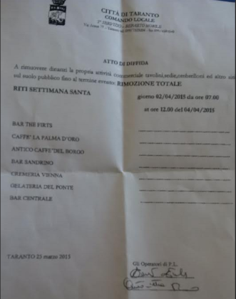 Ma i vigili urbani a Taranto per chi lavorano ? Quando si faranno rispettare le regole per tutti ? Ma i vigili urbani a Taranto per chi lavorano ? Quando si faranno rispettare le regole per tutti ?