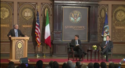 Cosa ha detto Matteo Renzi agli studenti americani Cosa ha detto Matteo Renzi agli studenti americani