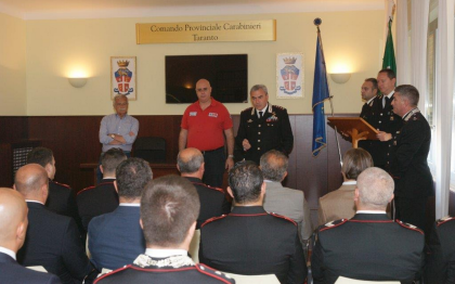 Consegna ricompense ai Carabinieri del Comando Provinciale di Taranto distintisi in operazioni di serviizo Consegna ricompense ai Carabinieri del Comando Provinciale di Taranto distintisi in operazioni di serviizo
