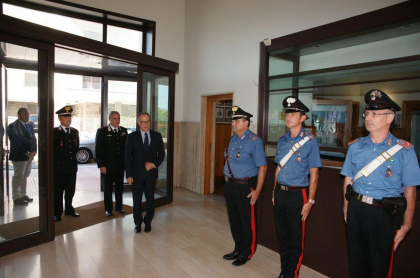 Il commiato del Questore Mangini al Comando Provinciale dei Carabinieri. Il commiato del Questore Mangini al Comando Provinciale dei Carabinieri.