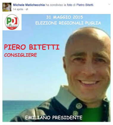 Chi “protegge” Matichecchia e la Polizia Municipale di Taranto ? Il consigliere Piero Bitetti ? Chi “protegge” Matichecchia e la Polizia Municipale di Taranto ? Il consigliere Piero Bitetti ?