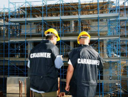 Controlli dei Carabinieri in materia di sicurezza sui luoghi di lavoro Controlli dei Carabinieri in materia di sicurezza sui luoghi di lavoro