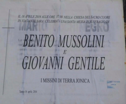 Ricordate il parroco che attacò violentamente il Sindaco Stefàno ? Adesso vuole celebrare una messa in ricordo di Benito Mussolini… item-thumbnail