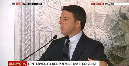 Renzi inaugura il museo archeologico a Taranto. 200 persone protestano contro l’ ILVA item-thumbnail