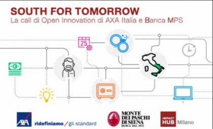 Prosegue South for Tomorrow, la call di innovazione di AXA Italia e Banca MPS per il Sud Italia Prosegue South for Tomorrow, la call di innovazione di AXA Italia e Banca MPS per il Sud Italia