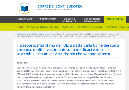 Per l’ Unione Europea sprechi nel Porto di Taranto. Ma il Ministro Del Rio conferma l’ex -presidente Prete Per l’ Unione Europea sprechi nel Porto di Taranto. Ma il Ministro Del Rio conferma l’ex -presidente Prete