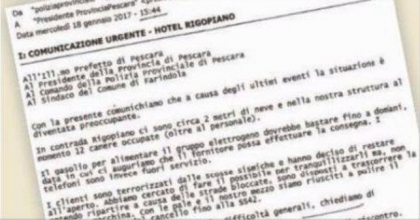 Tragedia di Rigopiano: “fu una dirigente della Prefettura ad ignorare lʼallarme dell’ albergo” Tragedia di Rigopiano: “fu una dirigente della Prefettura ad ignorare lʼallarme dell’ albergo”