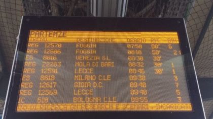 Nuovo incidente ferroviario mortale in Puglia. Un treno travolge anziano a Barletta item-thumbnail