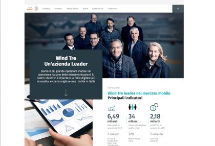Wind Tre: al via il nuovo sito istituzionale e il profilo corporate su Twitter Wind Tre: al via il nuovo sito istituzionale e il profilo corporate su Twitter