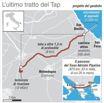 Tap: via libera da Palazzo Chigi per la prosecuzione delle opere item-thumbnail