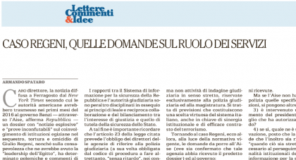 Caso Regeni, quelle domande sul ruolo dei “Servizi” item-thumbnail
