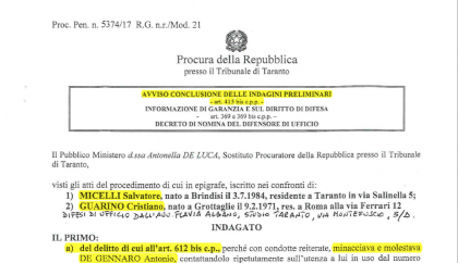Per la Procura di Taranto il diffamatore-stalker Salvatore Micelli va processato item-thumbnail