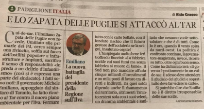 Ed Emiliano, lo Zapata delle Puglie, si attaccò al Tar Ed Emiliano, lo Zapata delle Puglie, si attaccò al Tar
