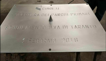 Avviati e presentati i lavori di copertura del parchi minerari ILVA Avviati e presentati i lavori di copertura del parchi minerari ILVA