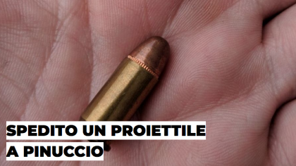 Spedito un proiettile a Pinuccio dopo le sue inchieste di parentopoli e appaltopoli pugliese Spedito un proiettile a Pinuccio dopo le sue inchieste di parentopoli e appaltopoli pugliese