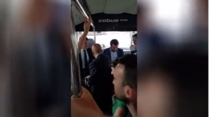 Salvini, sul bus dell’aeroporto di Fiumicino: i passeggeri gli cantano “Bella Ciao” Salvini, sul bus dell’aeroporto di Fiumicino: i passeggeri gli cantano “Bella Ciao”