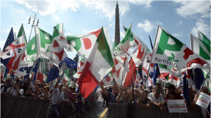 Martina: “Questa piazza è per l’Italia”. Unico assente: Emiliano ! Martina: “Questa piazza è per l’Italia”. Unico assente: Emiliano !