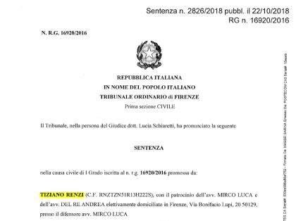 La verità fra la famiglia Renzi ed il Fatto Quotidiano: Marco Travaglio è stato condannato La verità fra la famiglia Renzi ed il Fatto Quotidiano: Marco Travaglio è stato condannato
