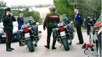 “Alto impatto”: Controlli dei Carabinieri a garanzia della disciplina e della legalità nelle strade di Taranto “Alto impatto”: Controlli dei Carabinieri a garanzia della disciplina e della legalità nelle strade di Taranto