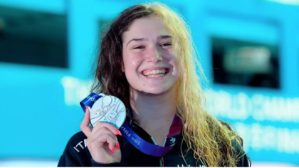 La nuotatrice tarantina Benedetta Pilato a 14 anni è argento nei 50 rana ai mondiali di nuoto item-thumbnail