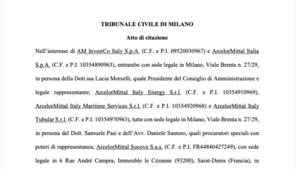 ESCLUSIVO. Ecco la prova che Arcelor Mittal non sta scherzando….. item-thumbnail