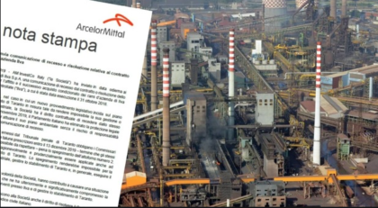 “Fuga Arcelor Mittal”. Indotto di Taranto in ginocchio: seimila posti di lavoro a rischio occupazione “Fuga Arcelor Mittal”. Indotto di Taranto in ginocchio: seimila posti di lavoro a rischio occupazione