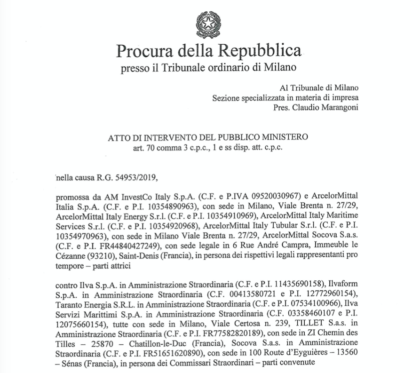 In corso l’incontro fra il Governo e Mittal. Ma nel frattempo escono tante sorprese… In corso l’incontro fra il Governo e Mittal. Ma nel frattempo escono tante sorprese…