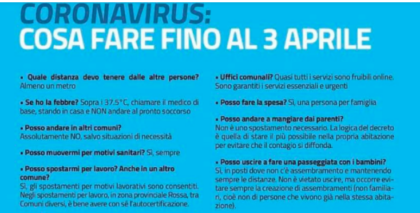 Un vademecum per spiegare meglio cosa fare durante la "quarantena" item-thumbnail