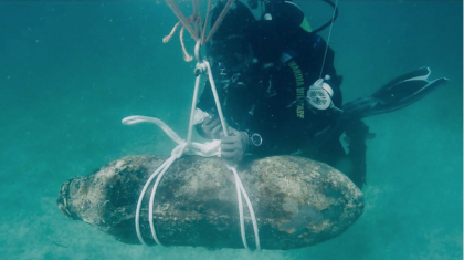 I palombari della Marina rimuovo e distruggono una potente bomba inesplosa dalla 2a guerra mondiale I palombari della Marina rimuovo e distruggono una potente bomba inesplosa dalla 2a guerra mondiale