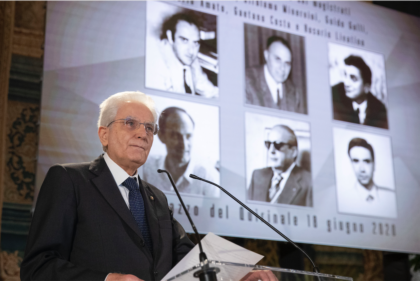 Mattarella ricorda i magistrati uccisi Mattarella ricorda i magistrati uccisi