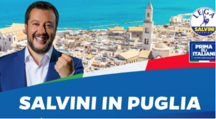 Regionali Puglia: Salvini torna nel Salento item-thumbnail