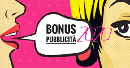 Bonus pubblicità: da domani è possibile richiedere il credito d’imposta al 50% Bonus pubblicità: da domani è possibile richiedere il credito d’imposta al 50%