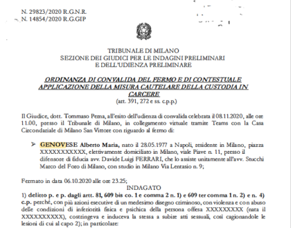 Tutta le verità sul “caso Genovese” e le violenze ad una giovane modella Tutta le verità sul “caso Genovese” e le violenze ad una giovane modella