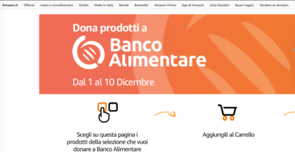 Amazon.it aderisce alla colletta del Banco Alimentare Amazon.it aderisce alla colletta del Banco Alimentare