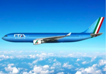 ADDIO ALLO STORICO LOGO ALITALIA SOSTITUITO DA ITA AIRWAYS CHE AVRA’ LA LIVREA AZZURRA E SULLA CODA UNA FASCIA TRICOLORE item-thumbnail