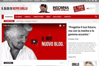 E’ FINITA LA FESTA…ADDIO PUBBLICITA’, ADESSO IL BLOG DI GRILLO HA I CONTI IN ROSSO E’ FINITA LA FESTA…ADDIO PUBBLICITA’, ADESSO IL BLOG DI GRILLO HA I CONTI IN ROSSO